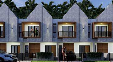 tampak depan rumah villa terlaris dekat kampus
