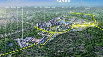 Gambar 2 Ruko Baru 3 Lt Hive Spark South Lippo Cikarang Strategis Jalan Utama