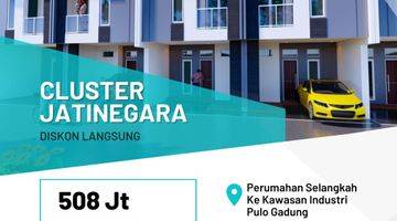 tampak depan rumah 2 lantai dekat perkantoran