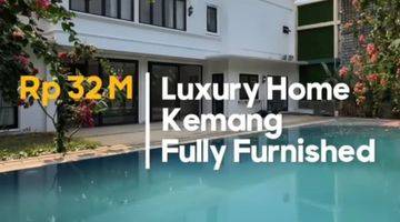 Gambar 1 J1689-Cbf1%l Rumah Mewah 2 Lantai 756/650 Ada Kolam Renang Di Kemang