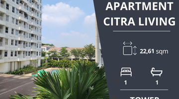 Gambar 1 Dijual Apartment Citra Living, Citra Garden 7, 1 BR Full Furnished, Kalideres, Jakarta Barat