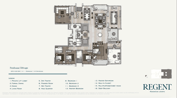 Gambar 2 Di Jual Apartemen Mewah , Penthouse Regent Residence 