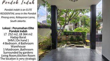 Gambar 1 Jual Rumah Pondok Indah, Kawasan Elite di Jakarta Selatan 252m2, Sertipikat Hak Milik, Only 12,5 M, Ready Show Unit On Location, Call David Supit 0812 9709 7777