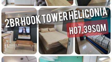 Gambar 1 Jual 2BR hook Apartemen Bassura City Furnished Lantai Rendah 