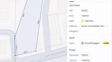 Gambar 5 Tanah di Jalan Utama Darmawangsa 3km Dari Pantai Pandawa