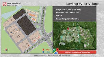 Gambar 1 Kavling Komersial West Village Bsd City Area Ramai Row 24 Meter