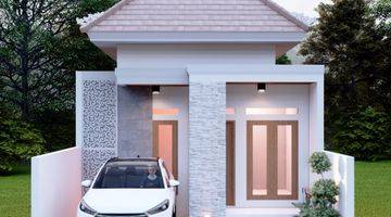 tampak depan hunian modern model bali dekat