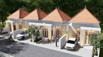 tampak depan hunian modern model bali dekat