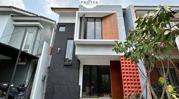 tampak depan rumah 2 lantai, modern minimalis
