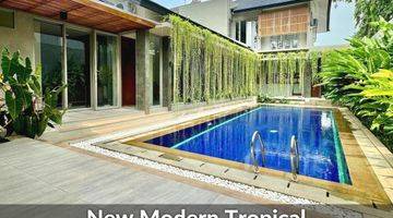 Gambar 1 New Luxury Modern Tropical Veteran - Bintaro Private Pool Rooftop Full Marmer LT: 480