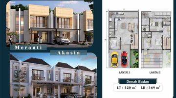 Gambar 4 Rumah 2 Lantai Unfurnished Dengan Konsep Green Living di Perumahan Pik 2 Villa Pasir Putih Pantai Indah Kapuk