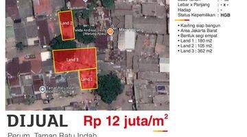 Gambar 1 Dijual Tanah 647 M2 Perum Taman Ratu Indah , Jakarta Barat , HGB 