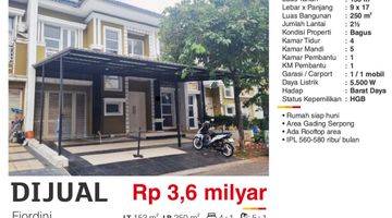 Gambar 2 Dijual Rumah 2,5 Lantai Fiordini Gading Serpong Tangerang Bagus Siap Huni Sel