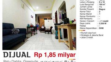 Gambar 2 Dijual Rumah 1,5 Lantai Ratu Dahlia Green Ville Jakarta Barat Bagus Siap Huni SHM Rie