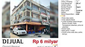 Gambar 1 Dijual Ruko 4 Lantai Grogol Permai Jakarta Barat Bagus Siap Usaha Furnished Yoy 