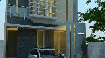 tampak depan rumah baru minimalis 2 lantai