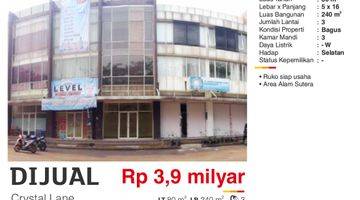 Gambar 1  Hot Listing Dijual Ruko Crystal Lane Alam Sutera Ruko Siap Usaha Strategis