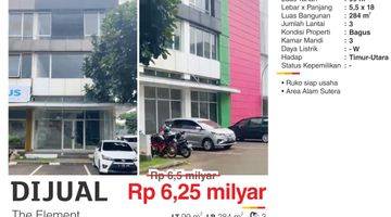 Gambar 1 Hot Listing Dijual Ruko The Element Alam Sutera