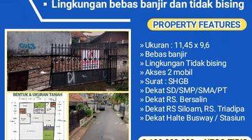 Gambar 1 Tanah 110 m2 Jl. Veteran Duren Tiga, Bebas banjir, Tidak bising