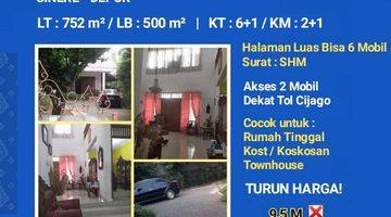 Gambar 1 Rumah 2 Lt Jln. Cilobak Raya Pangkalan Jati. Halaman Sangat Luas