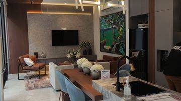 ruang keluarga rumah resort villa pelican hill,