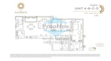 Gambar 2 Apartemen Sinarmas The Elements 2 BR Kuningan Jakarta