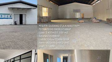 Gambar 2 Fs/Fr: Gudang Strategis Raya Mastrip Sby Barat Drop Price, Baru Renovasi, Termurah 6jt/M Only.