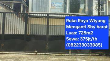 Gambar 1 RENT: Bangunan Komersil/Ruang Usaha Raya Wiyung 725m2 Super Strategis, cocok unt Office/Workshop/Gudang dll..