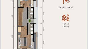 Gambar 5 Dijual Rumah Baru 3lt SHM Hoek Modern Japandi Living di Taman Ratu 