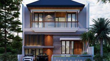 tampak depan rumah citraland waterfront ciamik gress