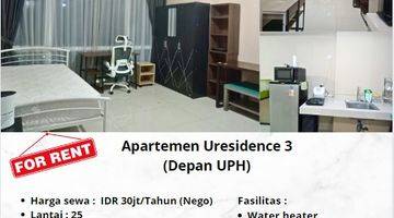 Gambar 1 Disewa Apartement U Residance Lippo Karawaci 1 BR Semi Furnished