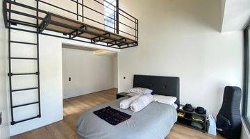 kamar tidur hunian modern industrial style dalam