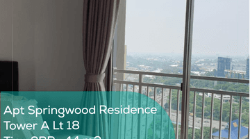 Gambar 1 Apartement Springwood Residence Tower A Lt 18, 2BR, Full Furnished