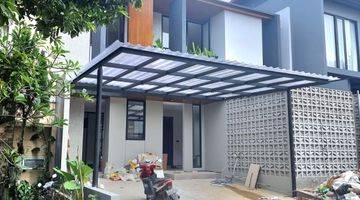 tampak depan rumah bebas banjir di bintaro
