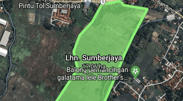 Gambar 1 Dijual Tanah Zona Industri Selangkah Dari Pintu Tol Sumberjaya