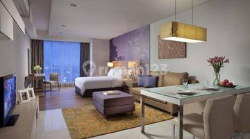 ruang keluarga apartement citadines rasuna 1 br