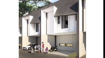 tampak depan rumah cantik, baru, dan mewah