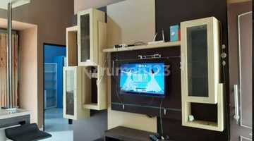 ruang tamu sewa rumah bsb full furnish