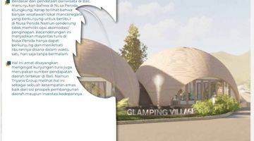 Gambar 3 Proyek Glamping Nusa Penida