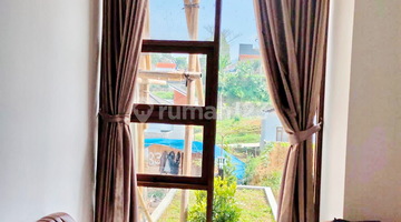 ruang keluarga villa lembang bandung view pegunungan