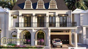 tampak depan rumah baru cluster elit senayan