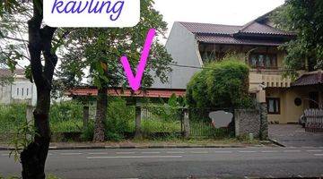 tampak depan dijual tanah kavling puri indah
