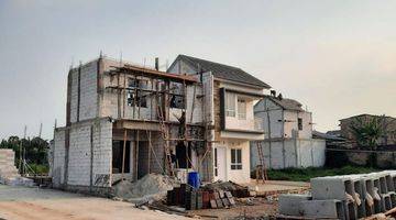 tampak depan cluster 2 lantai murah strategis