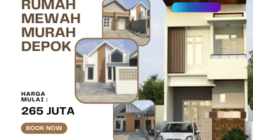 tampak depan rumah mewah murah strategis di