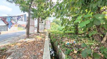 tampak depan tanah kosong strategis buat gudang