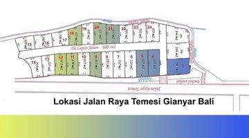 Gambar 2 Termurah Include Biaya Pajak Dijual Tanah Lokasi Strategis di Jl. Raya Temesi Gianyar.