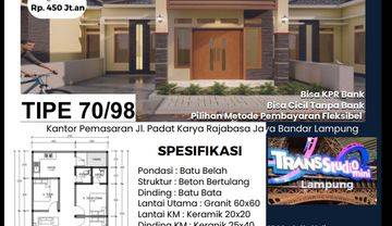 Rumah murah 1 lantai dekat universitas unila bandar lampung 