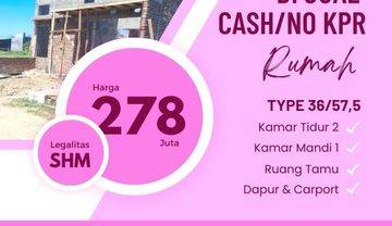Rumah murah Gedangan progres bangun cash