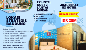 Ex Hotel Kost 2 Lantai Murah Lokasi Strategis Bandung