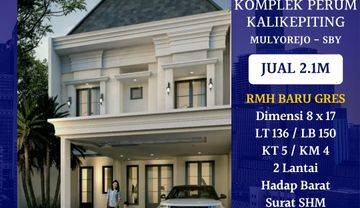 Rumah Baru Gress Bisa Kpr Perum Kalikepiting Mulyorejo Surabaya Timur Dkt Galaxy